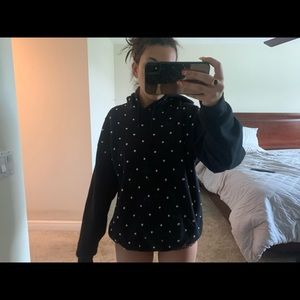 Black rhinestoned hoodie